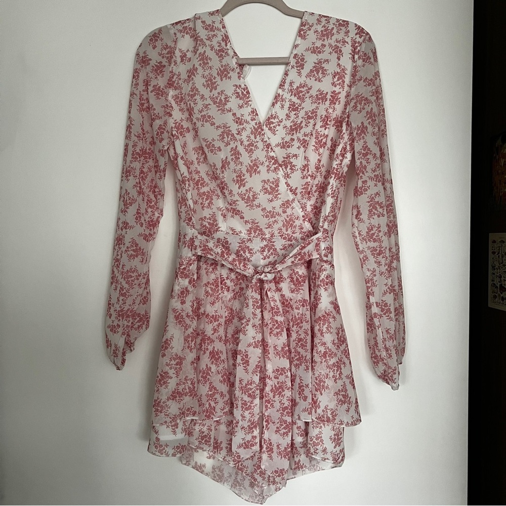 Fashion Romper | Pink & White Flow